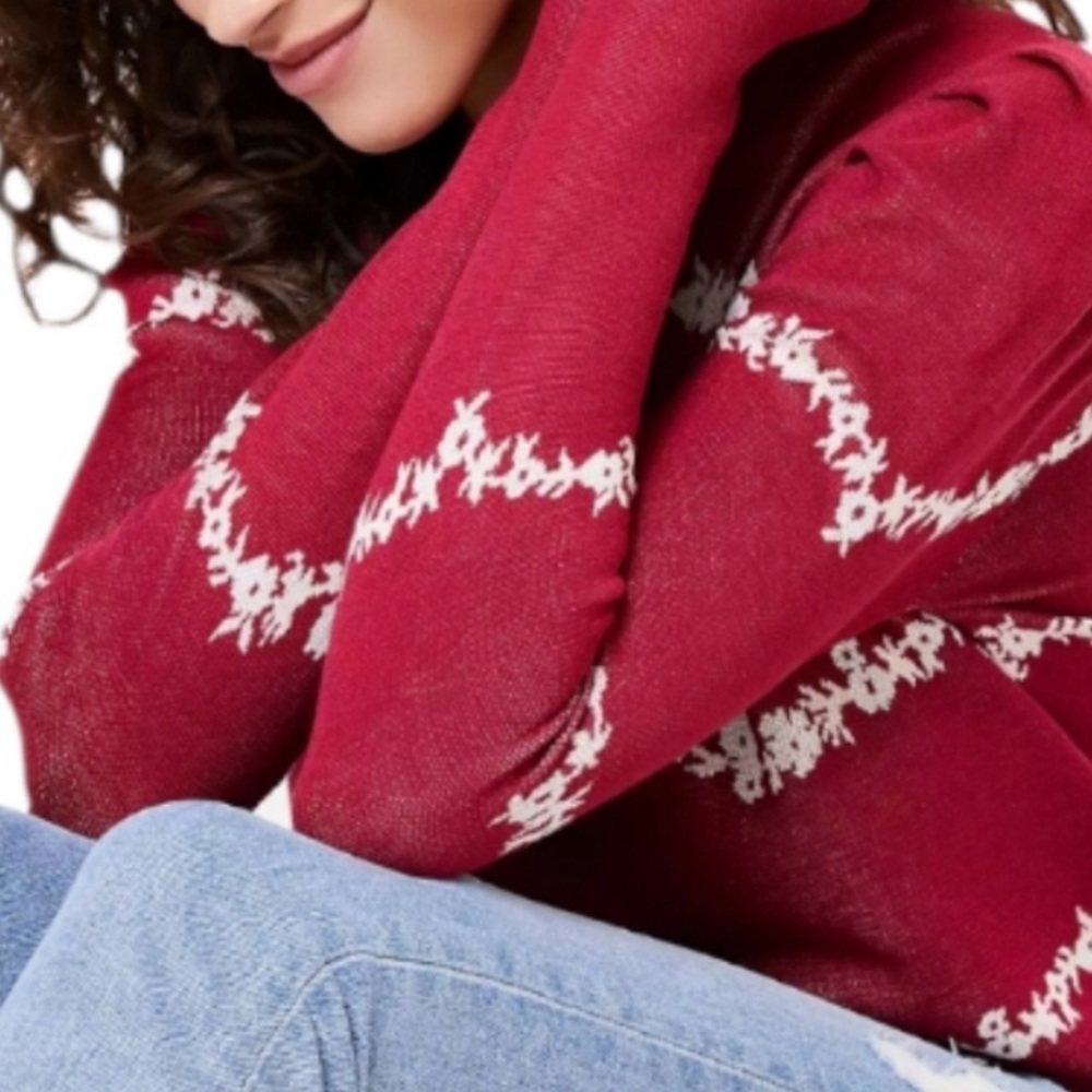 LOFT Puff Sleeve Sweater XL